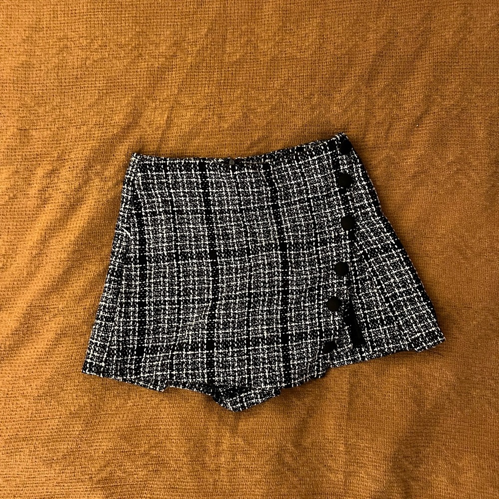 Plaid skort